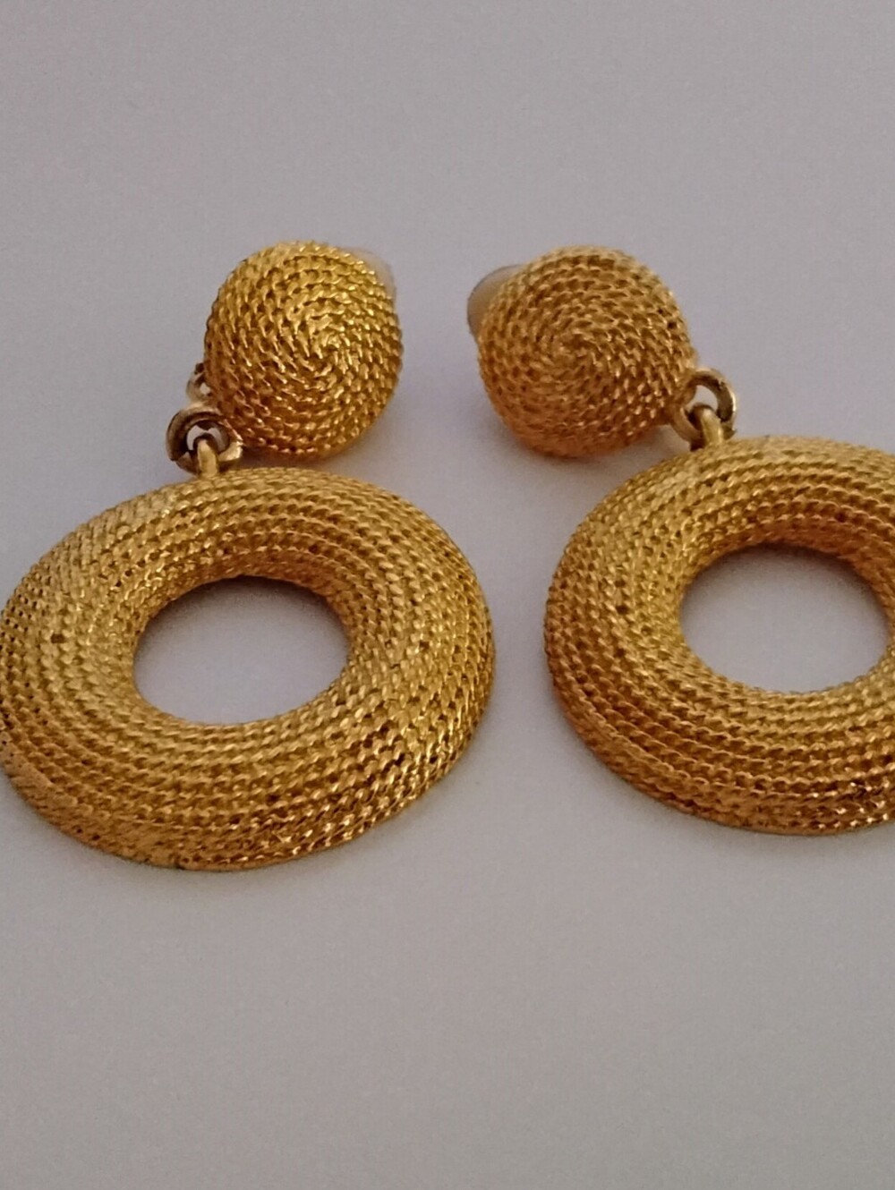 Source Unknown Gold Woven Donut Drop Earrings - Women Jewelry